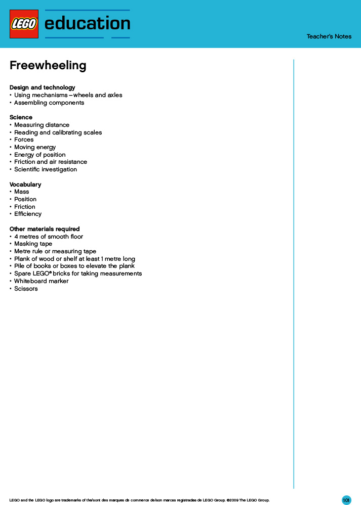 Freewheeler lesson cover