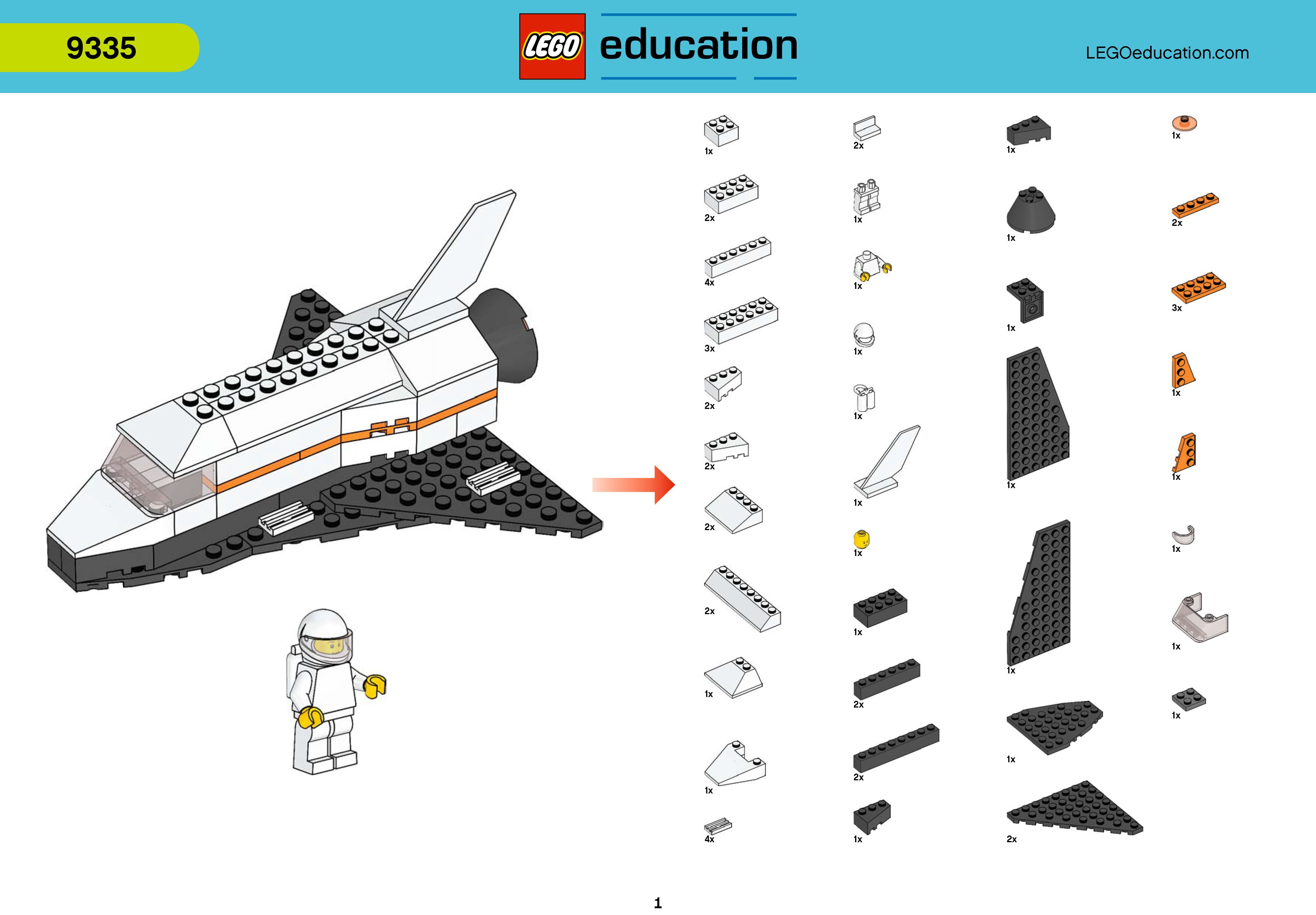 Космос инструкция. 9335 Космос и аэропорт LEGO. Лего космос 9335. Лего Эдьюкейшн 9335. LEGO Education 9335 сборка.