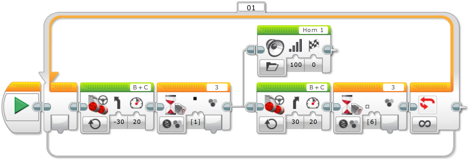 lego midstorm color sensor coding ev3